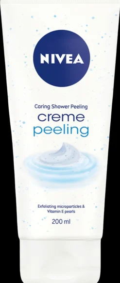NIVEA 200ml Creme Peeling Shower & Scrub -kuoriva suihkugeeli