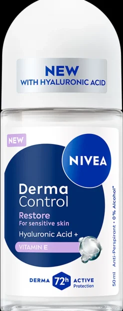 NIVEA 50ml Derma Control Restore Deo Roll-on -antiperspirantti