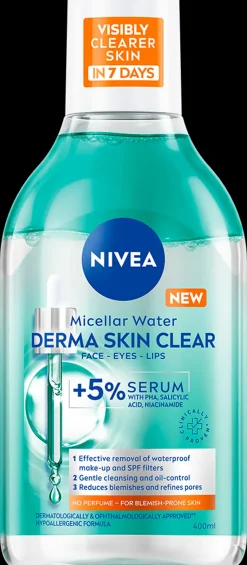 NIVEA 400ml Derma Skin Clear Refining Micellar Water -misellivesi