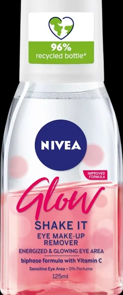 NIVEA 125ml Glow Eye Make-Up Remover -silmämeikinpuhdistusaine