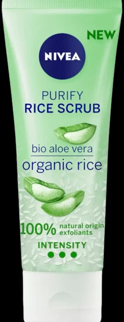 NIVEA 75ml Purify Rice Scrub -kuorintavoide sekaiholle