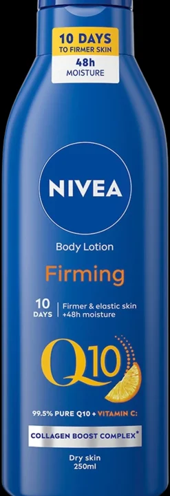 NIVEA 250ml Q10 + Vitamin C Firming Body Milk -vartalovoide