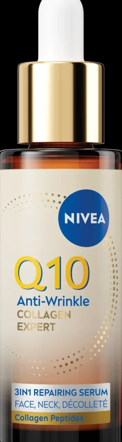 NIVEA 30ml Q10 Anti-Wrinkle Collagen Expert 3in1 Repairing Serum -kasvoseerumi