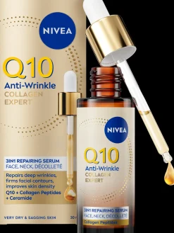 NIVEA 30ml Q10 Anti-Wrinkle Collagen Expert 3in1 Repairing Serum -kasvoseerumi