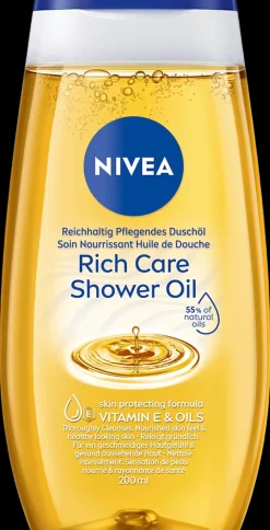 NIVEA 200ml Rich Caring Shower Oil -suihkuöljy