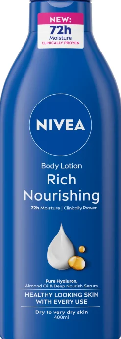 NIVEA 400ml Rich Nourishing Body Milk -vartaloemulsio