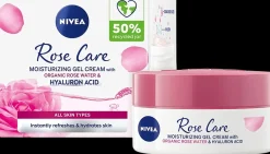 NIVEA 50ml Rose Care Moisturizing Gel Cream -päivävoide