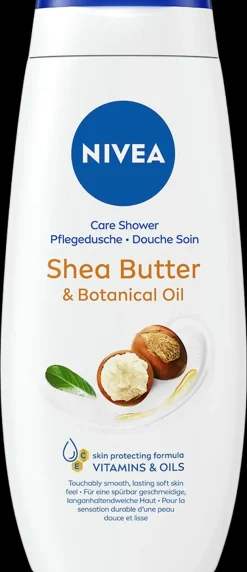NIVEA 250ml Shea Butter & Botanical Oil Shower Gel -suihkusaippua