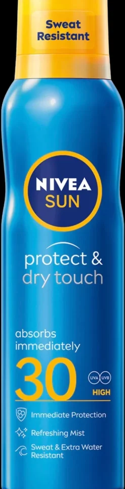 NIVEA SUN 200ml Protect & Dry Touch Sun Mist SK30 -aurinkosuojasumute