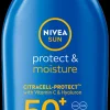 NIVEA SUN 100ml Protect & Moisture Sun Lotion SK50+ -aurinkosuojavoide