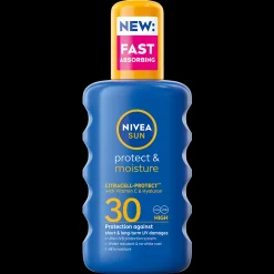 NIVEA SUN 200ml Protect & Moisture Sun Spray SK30 -aurinkosuojasuihke