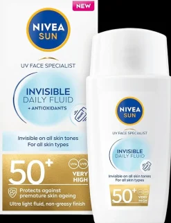 NIVEA SUN 40ml UV Face Invisible Daily Fluid SK50+ -aurinkosuojavoide