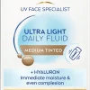 NIVEA SUN 40ml UV Face Specialist Ultra Light Daily Fluid Medium Tinted SK50+ - sävyttävä aurinkosuojavoide