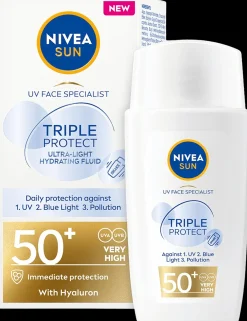 NIVEA SUN 40ml UV Face Triple Protect Fluid SK50+ -aurinkovoide