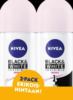 NIVEA 2x50ml Invisible For Black & White Original Deo Roll-on -antiperspirantti