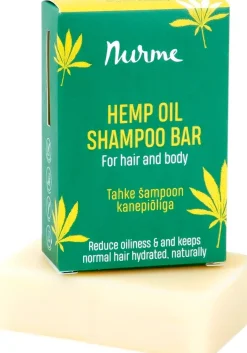 Nurme Hemp Oil Shampoo Bar for normal and oily hair – Hammpuöljy Shampoopala normaaleille ja rasvoittuville hiuksille 100g