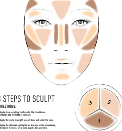 NYX Professional Makeup 3 Steps To Sculpt Palette korostuspaletti 15g