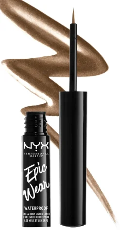 NYX Professional Makeup Epic Wear Metallic Liquid Eyeliner silmänrajauskynä 3,5 ml