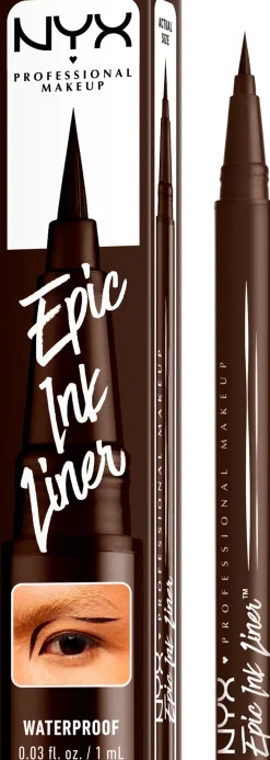 NYX Professional Makeup Epic Ink Liner Waterproof silmänrajauskynä 1 ml