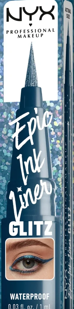NYX Professional Makeup Epic Ink Liner Glitz vedenkestävä silmänrajauskynä 1 ml