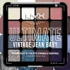 NYX Professional Makeup Ultimate Shadow Palette -luomiväripaletti 01W Vintage Jean Baby 13,28 g