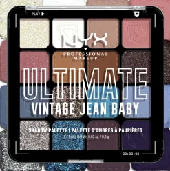 NYX Professional Makeup Ultimate Shadow Palette -luomiväripaletti 01W Vintage Jean Baby 13,28 g