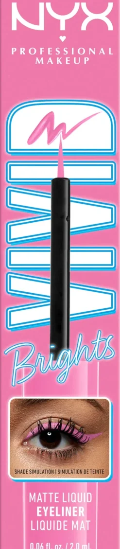 NYX Professional Makeup Vivid Bright Liquid Liner silmänrajauskynä 2 ml