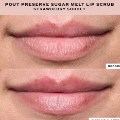Ole Henriksen ONE SHOT Pout Preserve Sugar Melt Lip Scrub Strawberry Sorbet huulikuorinta 4 ml