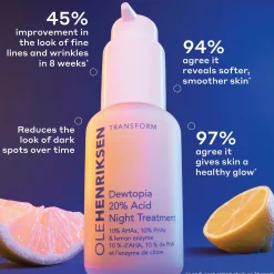 OleHenriksen Transform Dewtopia 20 % Acid Treatment yöseerumi 30 ml