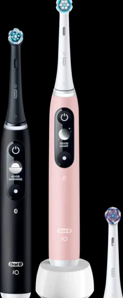 Oral-B iO6 Black Lava ja Pink Sand -Sähköhammasharja Braun-tekniikalla