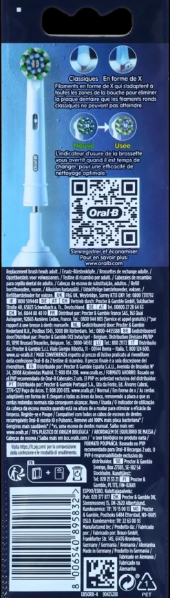 Oral-B Pro Cross Action 4kpl vaihtoharja