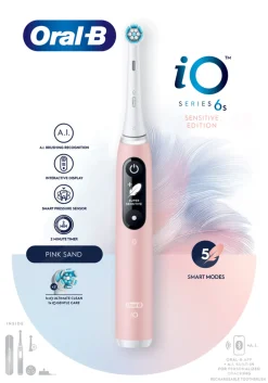 Oral-B Sähköhammasharja iO6 Pinkki + matkakotelo