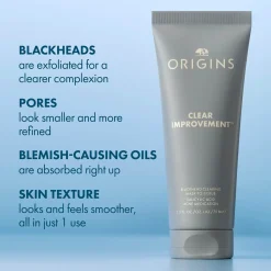Origins Clear Improvement Blackhead Clearing Mask-To-Scrub kuorintanaamio 75 ml