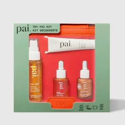 Pai Try Pai Kit Mini cleansing oil, moisturiser, bronzing drops & face oil aloituspakkaus 58ml