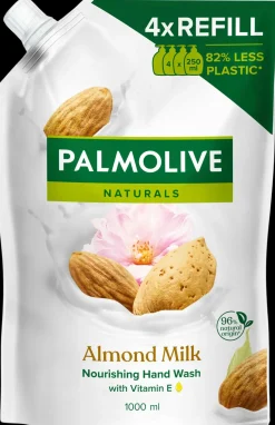 Palmolive Naturals Almond Milk nestesaippua täyttöpussi 1000ml