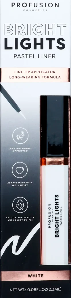Profusion Cosmetics Bright Lights Pastel White rajausväri 2,3 ml