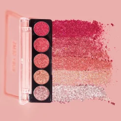 Profusion Cosmetics viiden sävyn glitterpaletti Ruby Gems 4,5 g