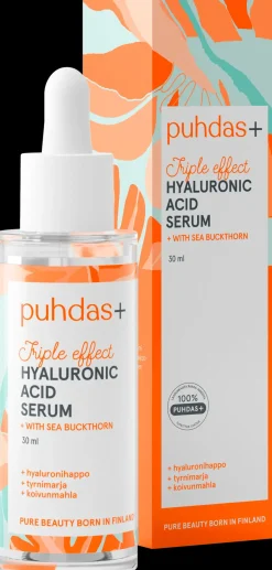 Puhdas+ Kolmitehoinen Hyaluronihapposeerumi + tyrnimarja 30 ml