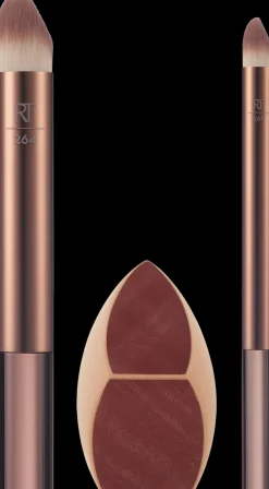 Real Techniques Makeupsaver Sponge + Brush Trio -meikkivälinesetti