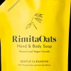 RimitaOats käsi- ja vartalosaippua, 500 ml täyttöpussi