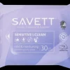 Savett Sensitive & Clean uudelleensuljettava kosteuspyyhe 30kpl