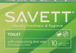 Savett Toilet kosteuspyyhe 10kpl