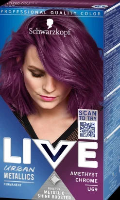 Schwarzkopf LIVE U69 Amethyst Chrome hiusväri