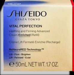 Shiseido Vital Perfection Uplifting and Firming Advanced Cream Enriched refill päivävoiteen täyttöpakkaus 50 ml