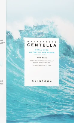 SKIN1004 Madagascar Centella Hyalu-Cica Water-Fit Sun Serum SPF50+ Twin Pack aurinkosuojavoide 2 x 50 ml