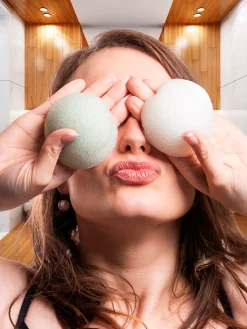 SkinMood® Konjac-kasvojenpesusieni Aloe Vera