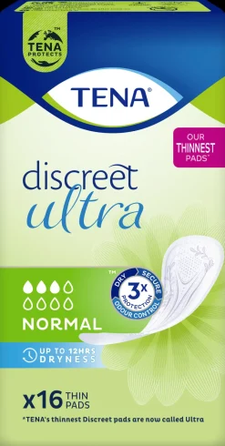 TENA Discreet Ultra side Normal 16 kpl