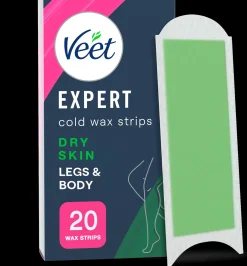 Veet Expert Kylmävahaliuskat Vartalo&jalat kuivalle iholle 20 kpl