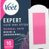 Veet Expert Kylmävahaliuskat Bikini&kainalo 16kpl