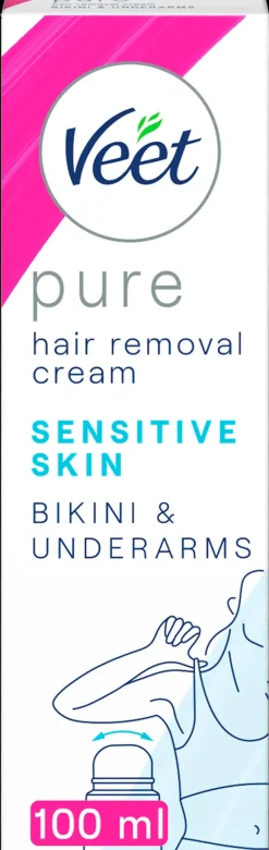 Veet Ihokarvanpoistovoide bikini&kainalo Herkkä iho100 ml